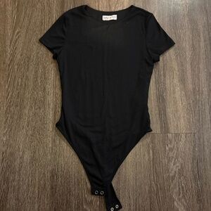 Popular 21 Black Short Sleeve Bodysuit